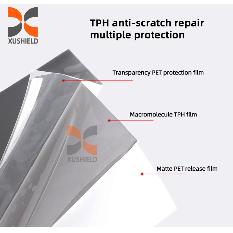 XUSHIELD TPH TPU di alta qualità Far luce per auto Tint Film Light Black Smoke Black Tail Light Far luce Tint Film