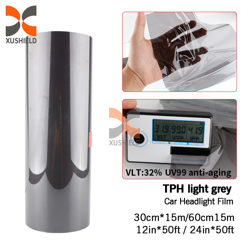 XUSHIELD TPH TPU di alta qualità Far luce per auto Tint Film Light Black Smoke Black Tail Light Far luce Tint Film