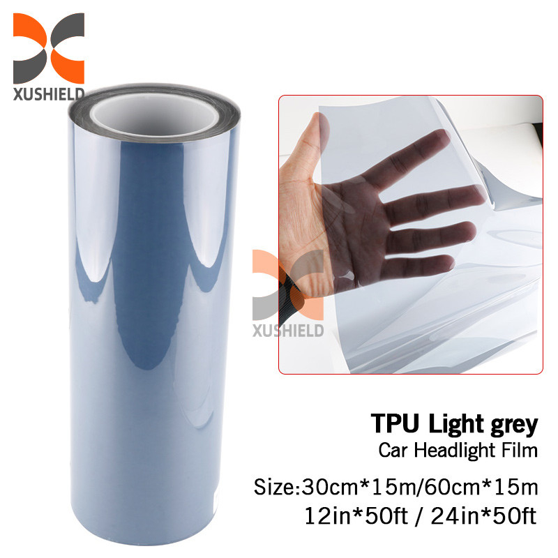 XUSHIELD TPH TPU di alta qualità Far luce per auto Tint Film Light Black Smoke Black Tail Light Far luce Tint Film