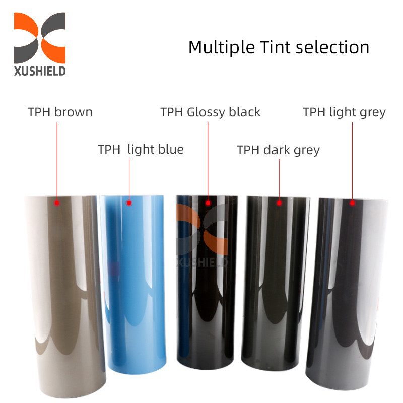 L'auto-guarigione anti graffi Decorazione della lampada a testa anti sabbia Vlt 30% Fotocromatico Fumo Tpu Film proiettore