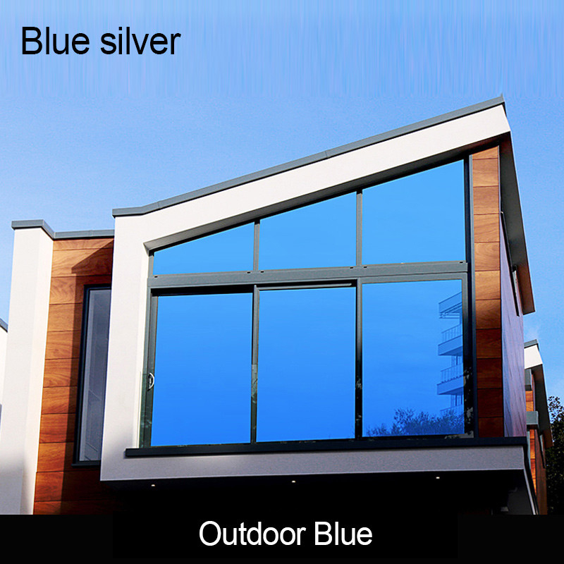 Film di vetro prospettiva unidirezionale Casa Balcone Cucina Protezione solare Privacy Shield Isolamento termico Film adesivi di vetro