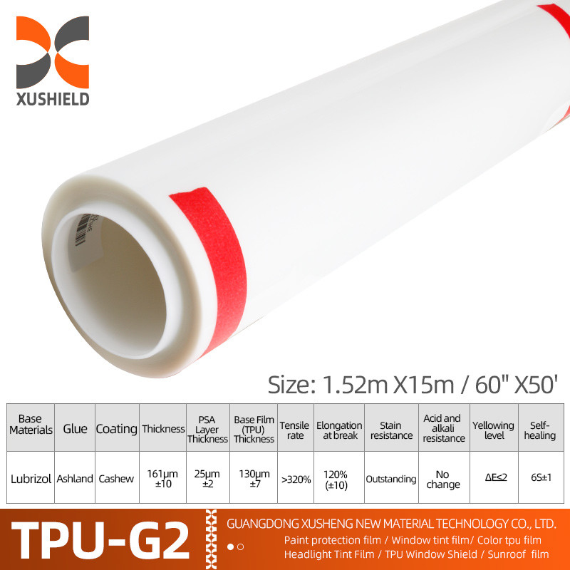 XUSHIELD Manufacturer Wholesale Film trasparente per auto Self-adhesive anti graffi Self-healing TPU PPF Film di protezione della vernice
