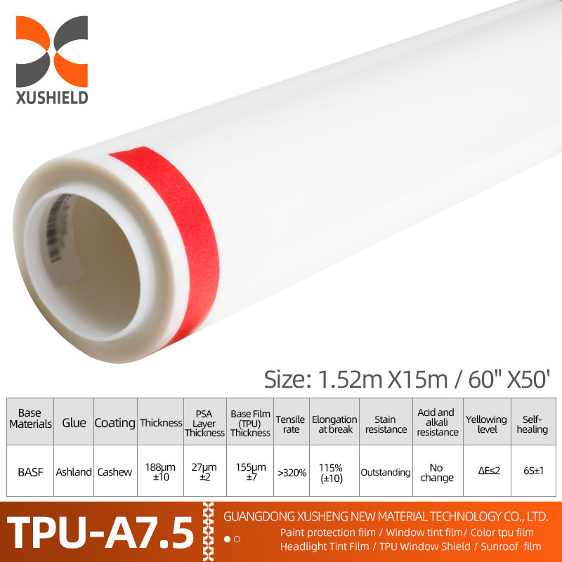 XUSHIELD Manufacturer Wholesale Film trasparente per auto Self-adhesive anti graffi Self-healing TPU PPF Film di protezione della vernice