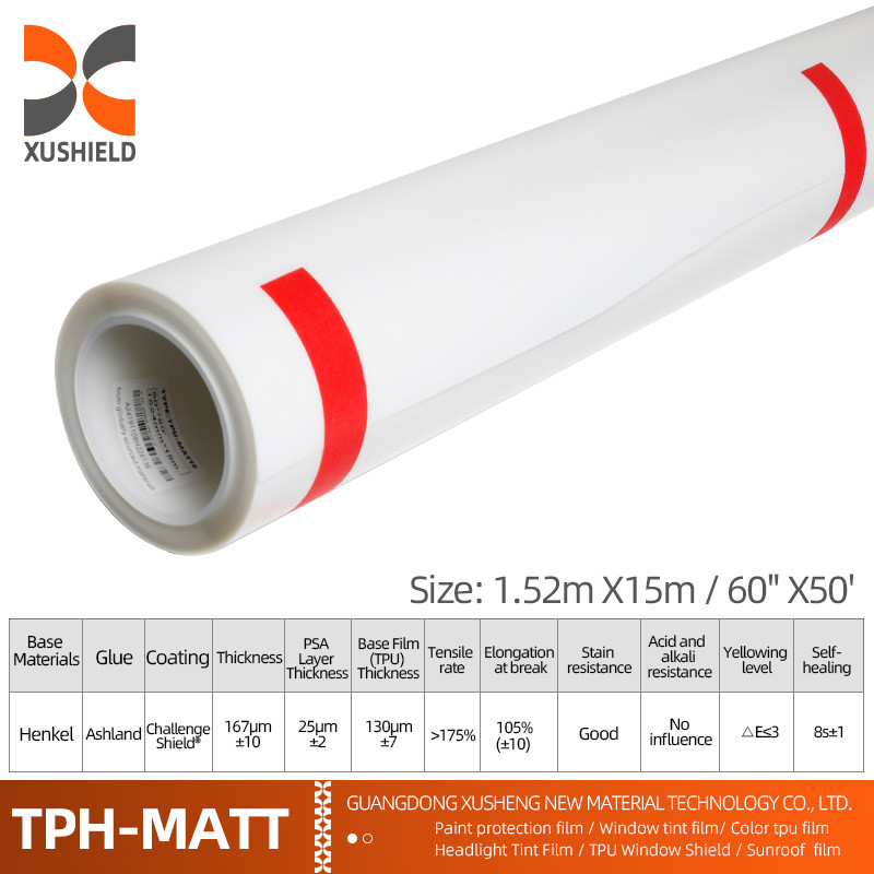 TPH 1.52*15M Rollo ad alta lucentezza CLEAR trasparente adesivo Vernice per la carrozzeria dell'auto Protezione Ppf Film Tph