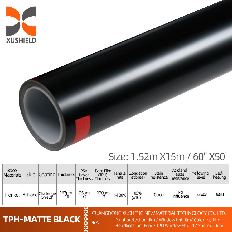 XUSHIELD 7 Mil 6 Mil PPF Film Anti Scratch Self Healing PPF TPH Gloss Clear Car Body PPF Paint Protective Film per auto