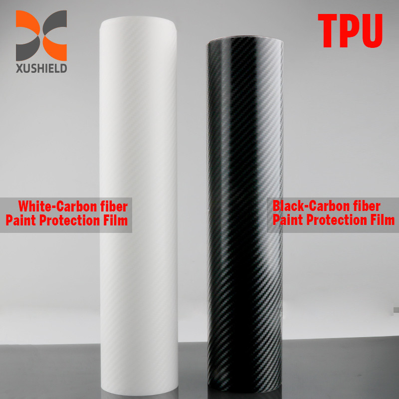 TPU Fibra di carbonio di colore brillante Ppf Film anti graffi Auto-guarigione pellicola di protezione di vernice auto