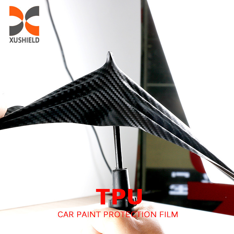 TPU Fibra di carbonio di colore brillante Ppf Film anti graffi Auto-guarigione pellicola di protezione di vernice auto