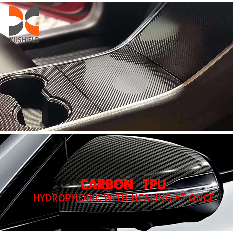 TPU Fibra di carbonio Faretti di protezione auto ppf tpu pellicola pellicola di protezione auto tph pro colore opaco ppf auto-guarigione
