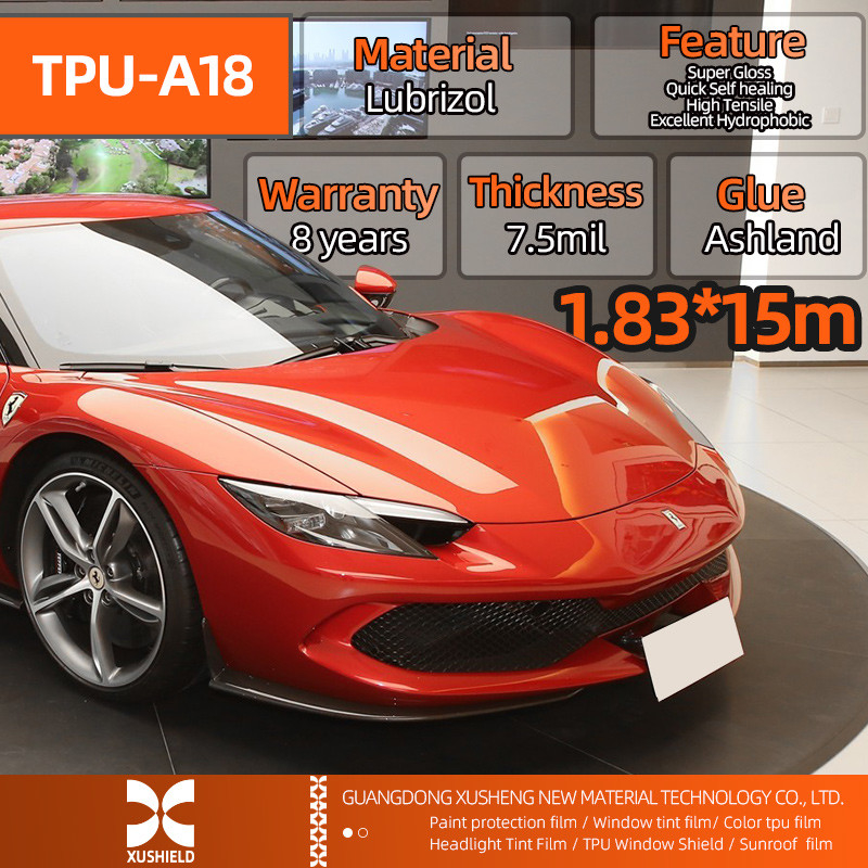 Dimensione 1.83*15m 71in*50ft Rollo idrofobico auto-guarigione Anti graffi avvolgimento PPF TPU pellicola di protezione auto