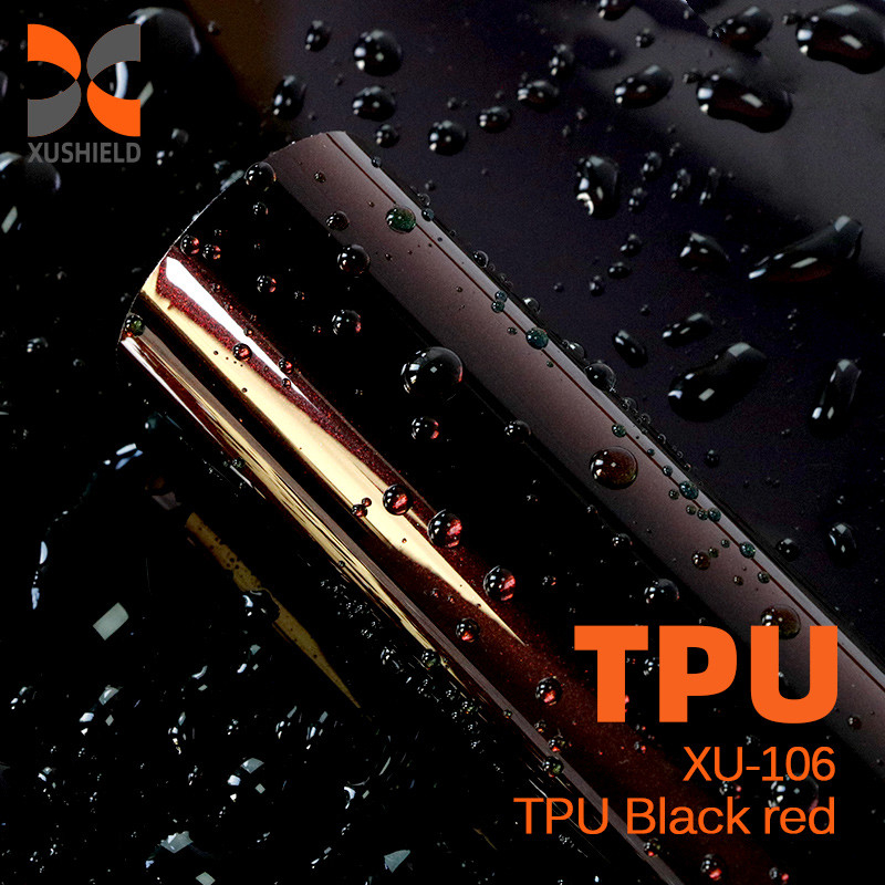 TPU Nero rosso 5 anni di garanzia Riparazione termico lucente Anti graffi Non ingiallimento Car Wrap TPU TPH PPF pellicola di protezione della vernice