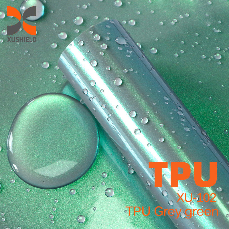 TPU Grigio verde TPU PPF Film di alta qualità Anti graffi auto-guarigione PPF TPH lucente Chiaro corpo auto PPF vernice pellicola di protezione per la vernice auto