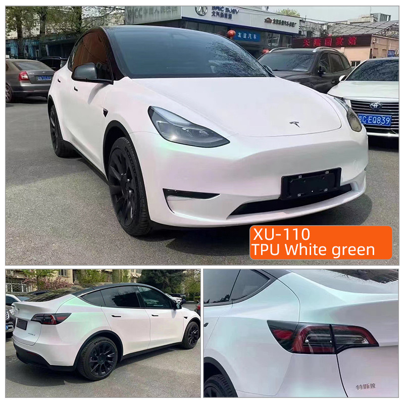 TPU Bianco verde 1,52m*15m verde arancione grigio calore auto-curante tpu PPF cambiamento di colore ppf auto anti graffi vernice auto pellicola di protezione della superficie