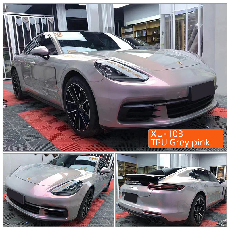 TPU TPU grigio rosa di guarigione istantanea premium full roll trasparente TPU carrosseria auto avvolgimento ppf pellicole di protezione della vernice automobilistica