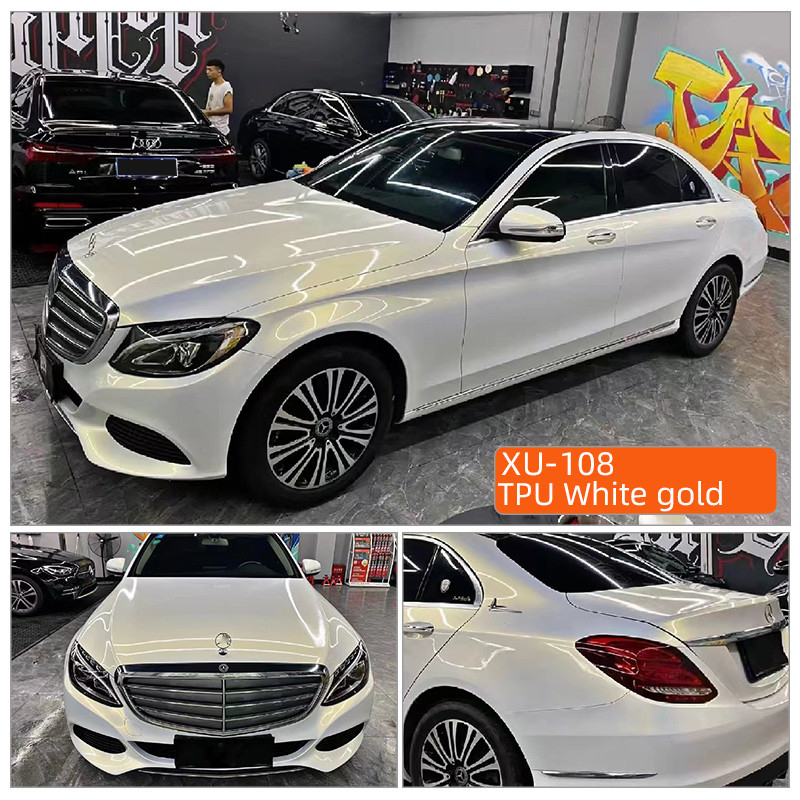 TPU Oro bianco PPF Film Ultimate Plus Film trasparente di protezione auto nero opaco TPU Vernice Protezione Film Stealth Car Wrap