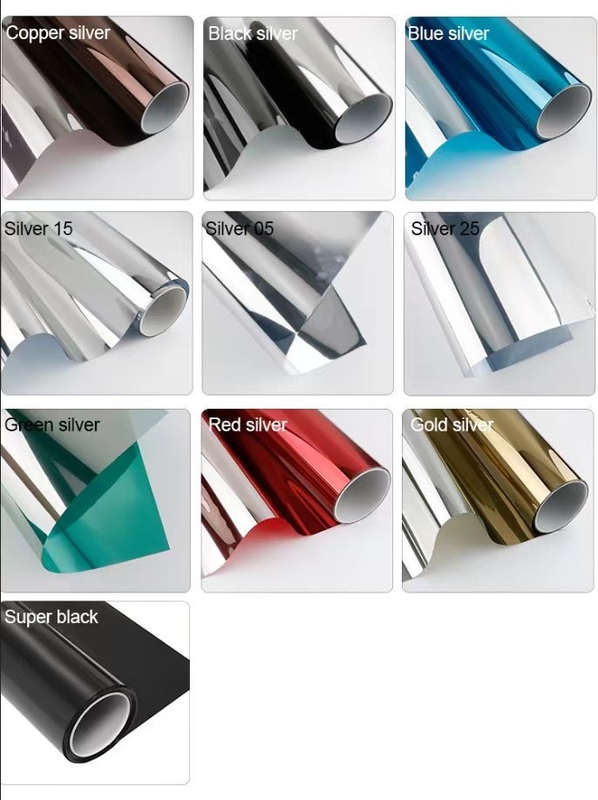 Privacy Specchio Vetro Film One Way Vision Tinta solare Decorative Building Window Film