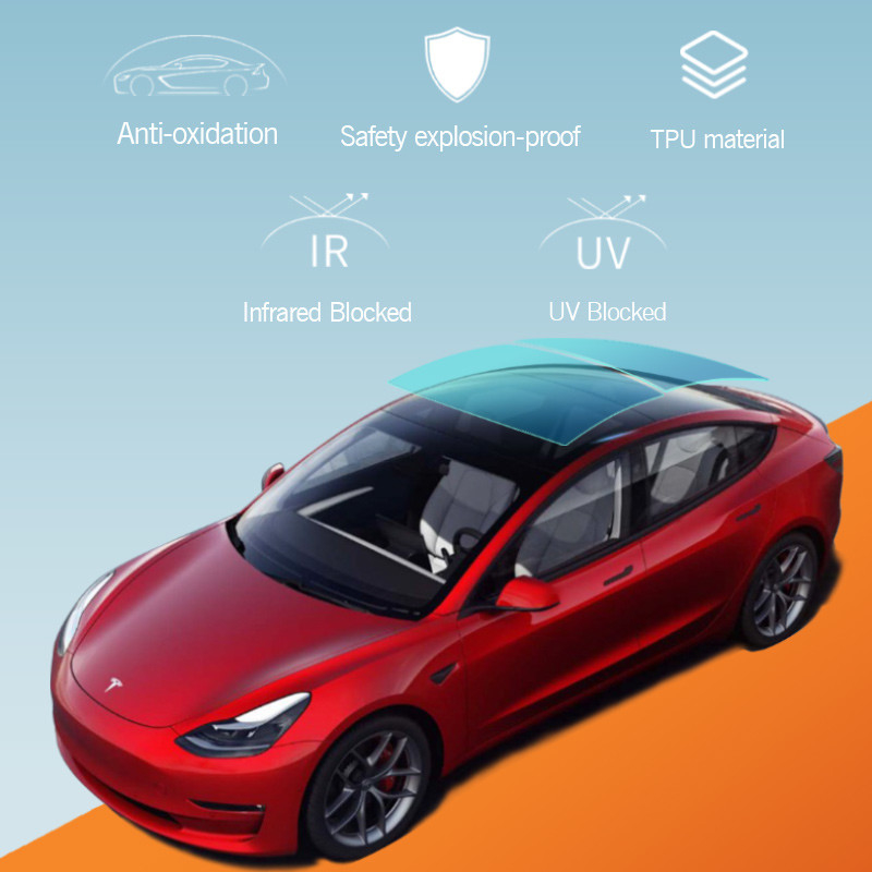 Fabrica automobilistica di coperture universali Crema solare vetro autoadesivo Film panoramico sul tetto
