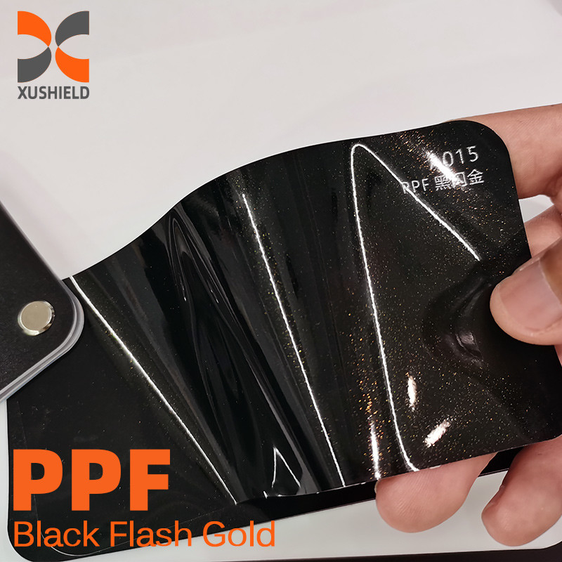 XUSHIELD Gloss Chind Blu Prezzo di Fabbrica Alto Gloss Autoguarigione Anti-giallorizzazione TPU Color PPF Film