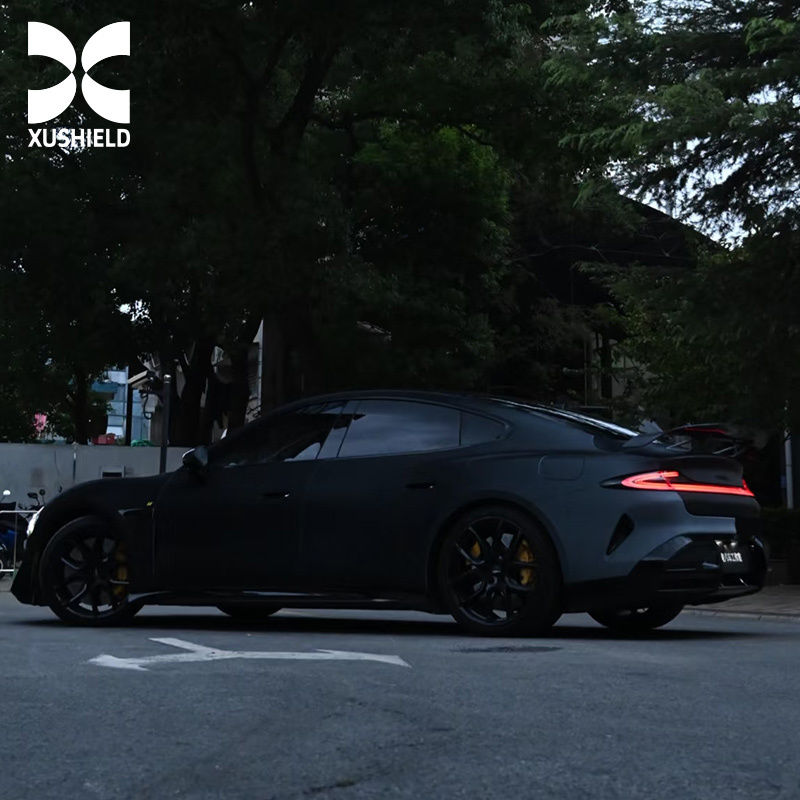 Pellicola protettiva per auto TPU PPF di alta qualità personalizzata USA, prezzo più basso a livello globale, bianco diventa nero, Car Wrap, nero eclissi solare