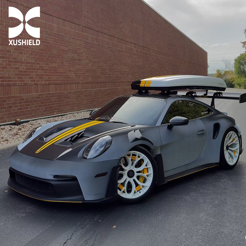 Pellicola protettiva per auto TPU PPF di alta qualità personalizzata USA, prezzo più basso a livello globale, bianco diventa nero, Car Wrap, nero eclissi solare