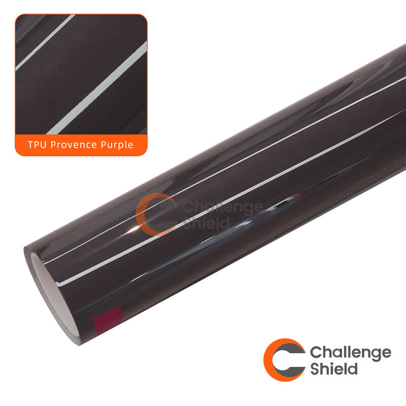 Produttori di TPU a colori, pellicola per auto a colori di alta qualità a buon prezzo, pellicola per auto a prova di sabbia, pellicola per auto PPF, colore viola Provenza